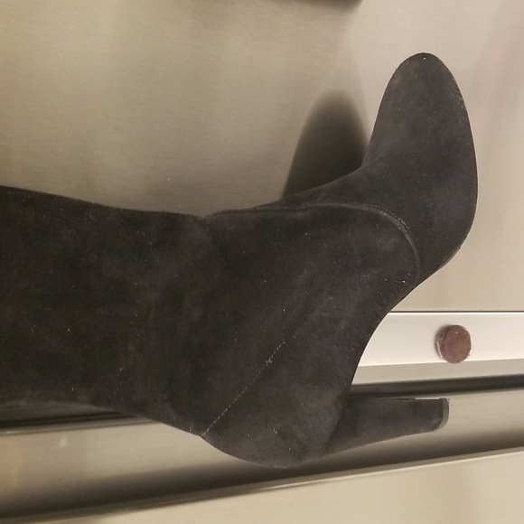 💕STUART WEITZMAN💕 Highland Suede Over-the-Knee Boots ~ Black 7.5 - Picture 9 of 16
